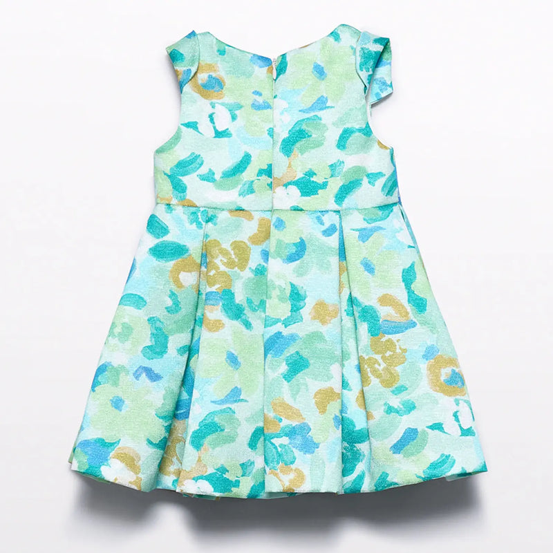 Back of the Abel and Lula green dress.