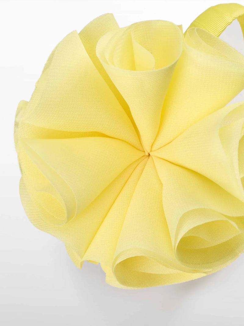 Closer look at the Abel and Lula flower headband.