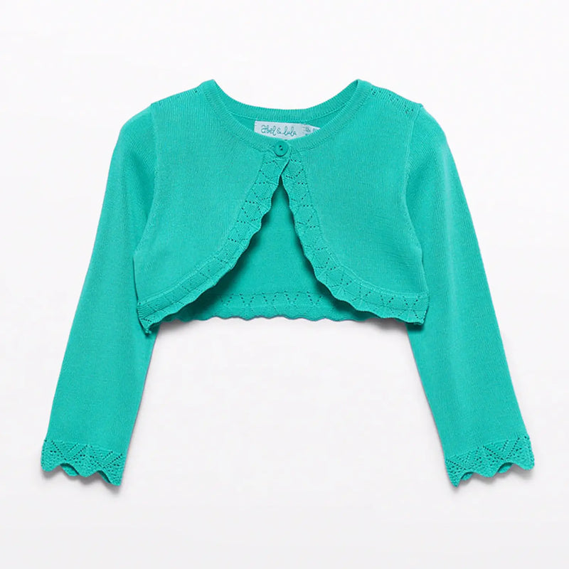 Abel and Lula jade knitted bolero cardigan - 05301.