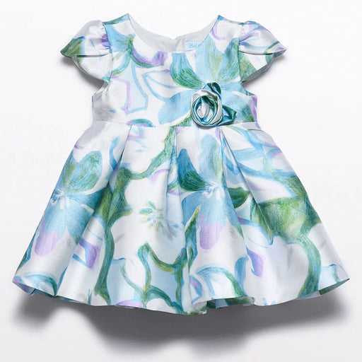 Abel and Lula baby girl's mikado dress - 05013.