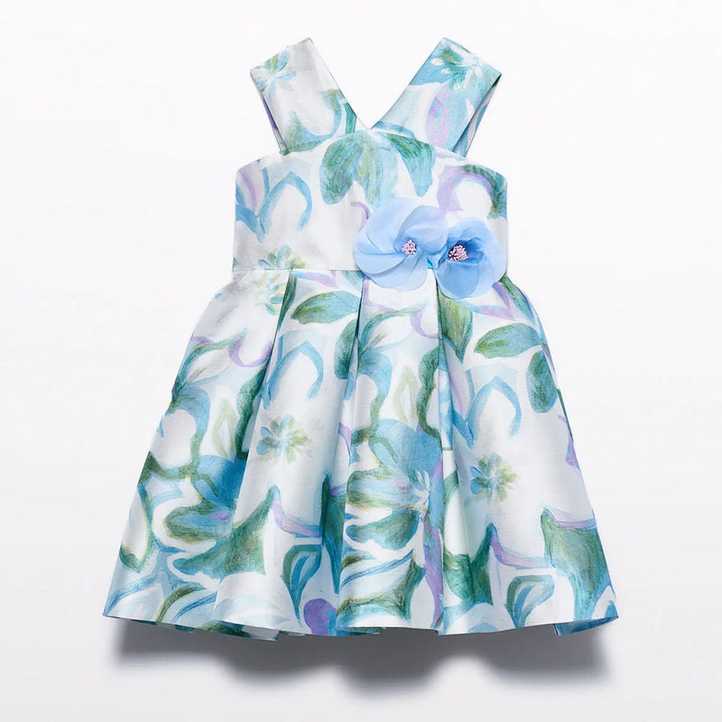 Abel and Lula girl's mikado dress - 05052.