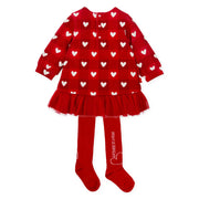 Rear view of the Agatha Ruiz de la Prada checkerboard dress.