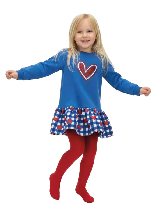 Girl wearing the Agatha Ruiz de la Prada combined dress.