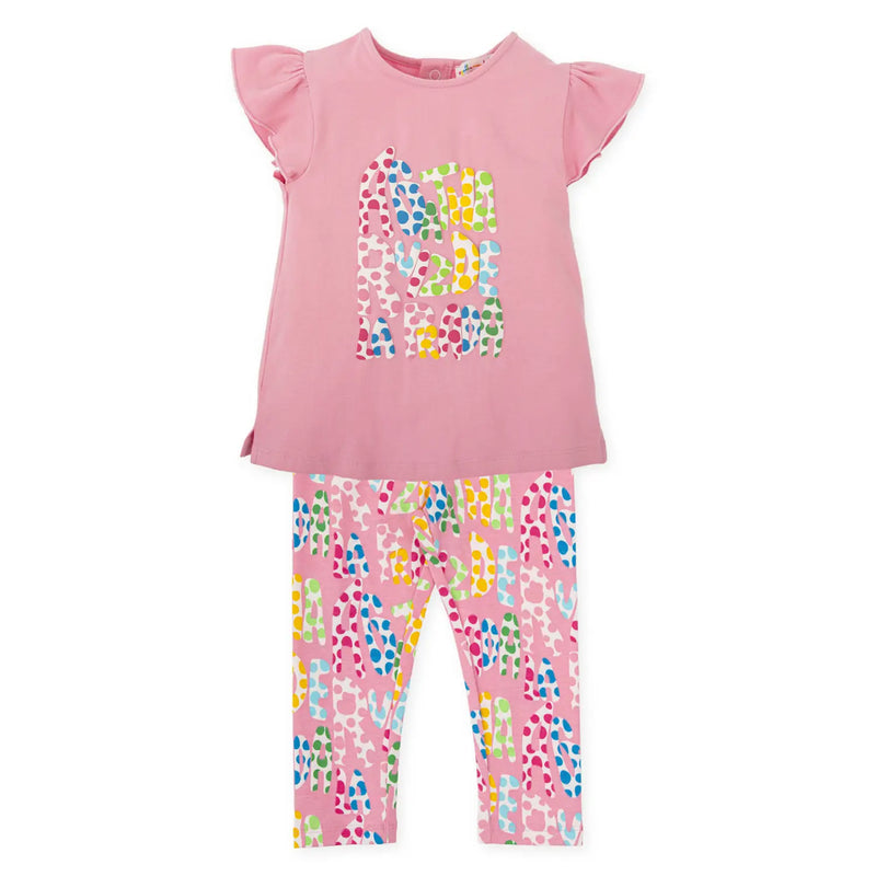 Agatha Ruiz de la Prada girl's dots leggings set - 8738.