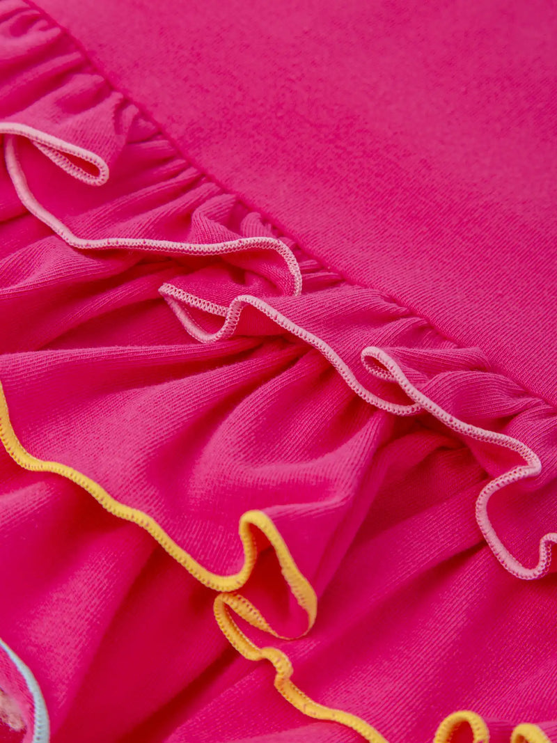 Agatha Ruiz de la Prada flowers dress with ruffled skirt.