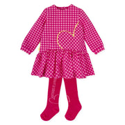 Agatha Ruiz de la Prada fuchsia gingham dress - 8242.