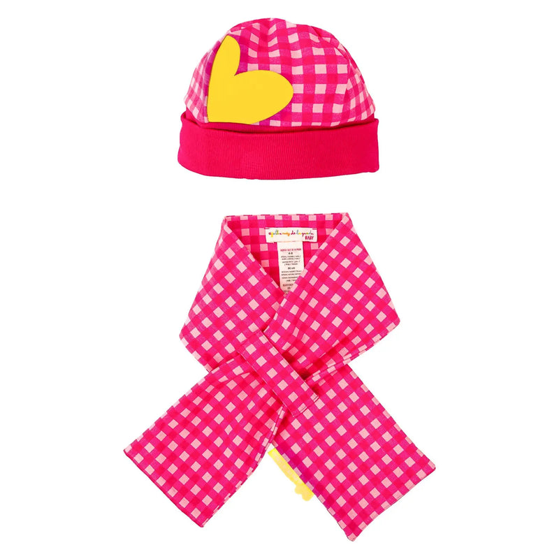 Agatha Ruiz de la Prada gingham hat & scarf - 8921.