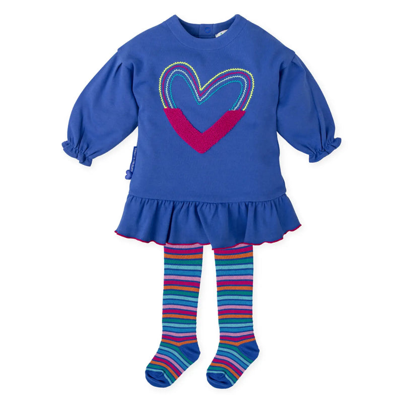 Agatha Ruiz de la Prada girl's electric blue heart dress - 8292.
