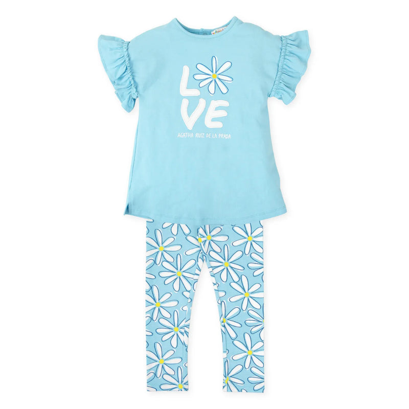Agatha Ruiz de la Prada girl's margarita leggings set - 8739.