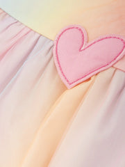 Agatha Ruiz de la Prada tulle dress with pink heart appliqué.