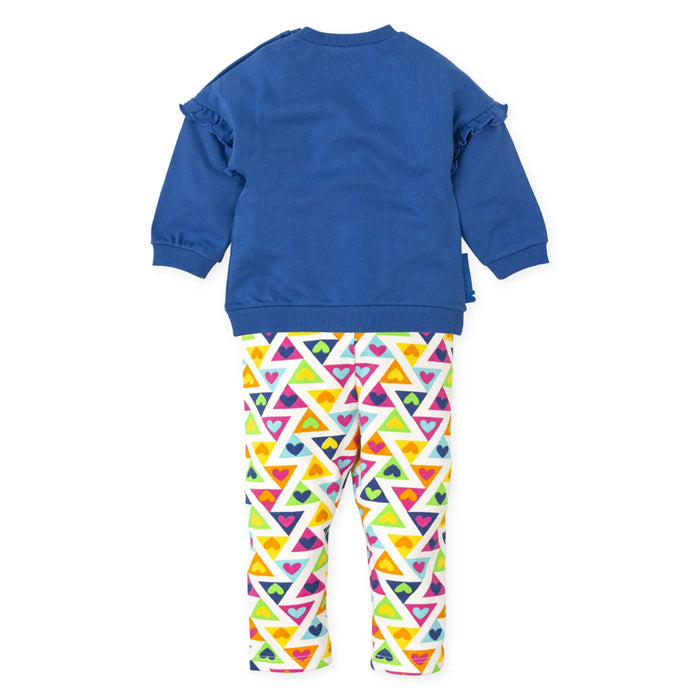 Rear view of the Agatha Ruiz de la Prada Zig Zag Leggings Set.