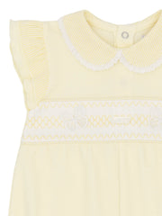 Closer view of the Amore butterfly romper.