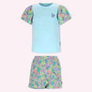 B.Nosy girl's printed skort set - y602-5413.