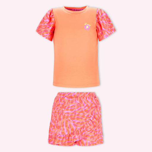 B.Nosy girl's printed skort set - y602-5413.