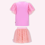 Back of the B.Nosy pink rory skirt set.