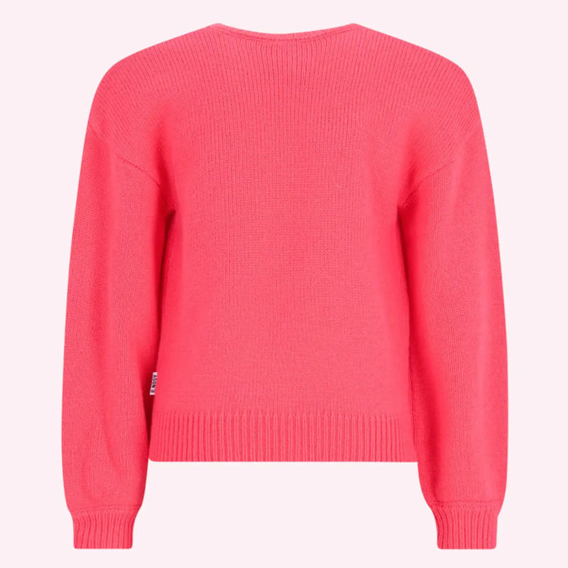 Back of the B.Nosy pink sheila sweater.