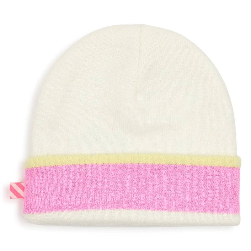 Rear view of the Billieblush beanie.