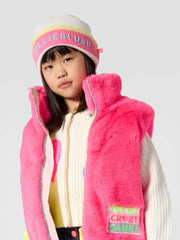 Girl wearing the Billieblush beanie.