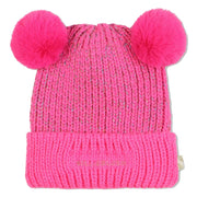 Billieblush pink bobble hat - u21508.