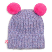 Back of the Billieblush purple bobble hat.