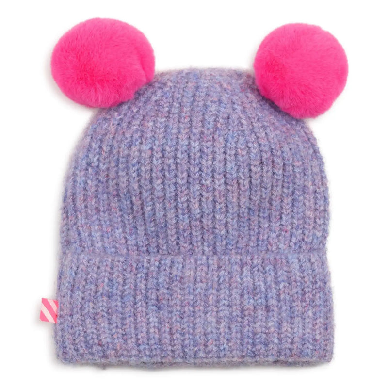 Back of the Billieblush purple bobble hat.
