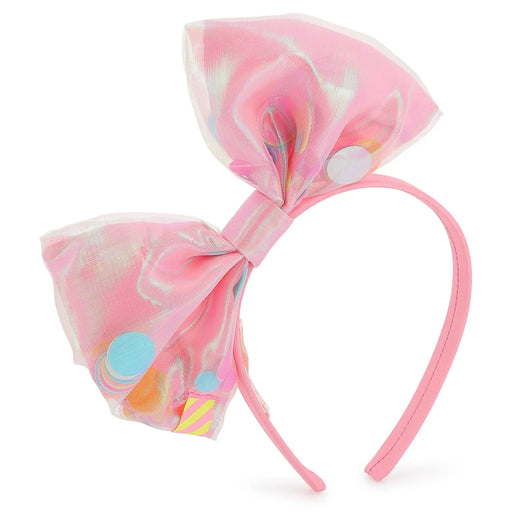 Billieblush girl's pink bow headband - u20788.