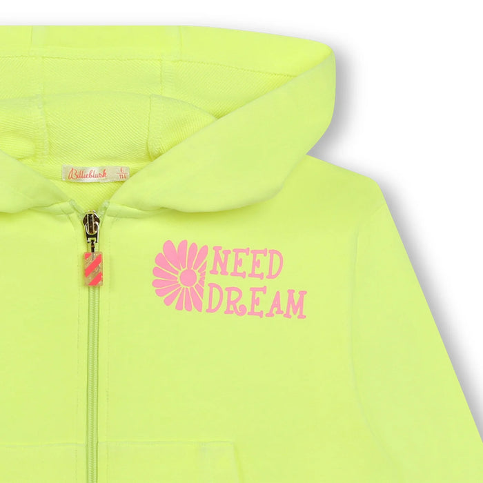 Closer look at the Billieblush butterfly hoodie.