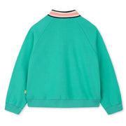 Back of the Billieblush green cardigan.