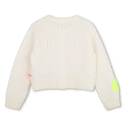 Back of the Billieblush cream cardigan.