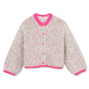 Billieblush girl's chunky knit cardigan - u22396.