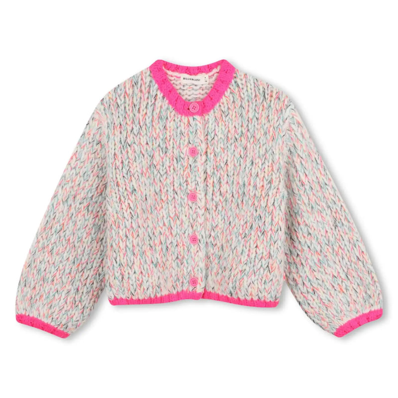 Billieblush girl's chunky knit cardigan - u22396.