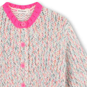 Closer look at the Billieblush chunky knit cardigan.