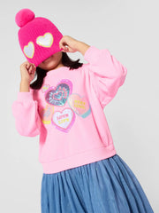 Girl wearing the Billieblush combined dress.