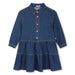 Billieblush girl's blue denim dress - u20496.
