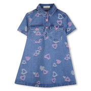 Billieblush girl's denim dress - u21817.
