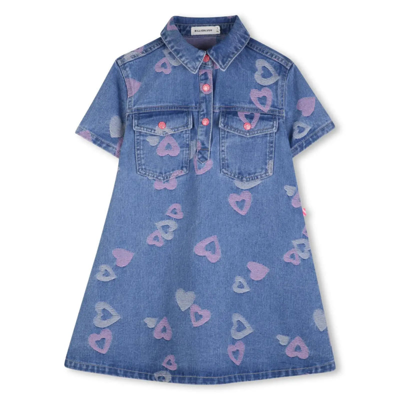 Billieblush girl's denim dress - u21817.