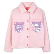 Billieblush girl's denim jacket - u22156.