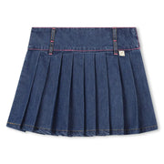 Billieblush girl's denim blue denim skirt - u21322.