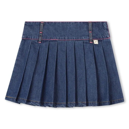 Billieblush girl's denim blue denim skirt - u21322.