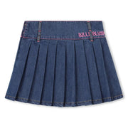 Back of the Billieblush blue denim skirt.