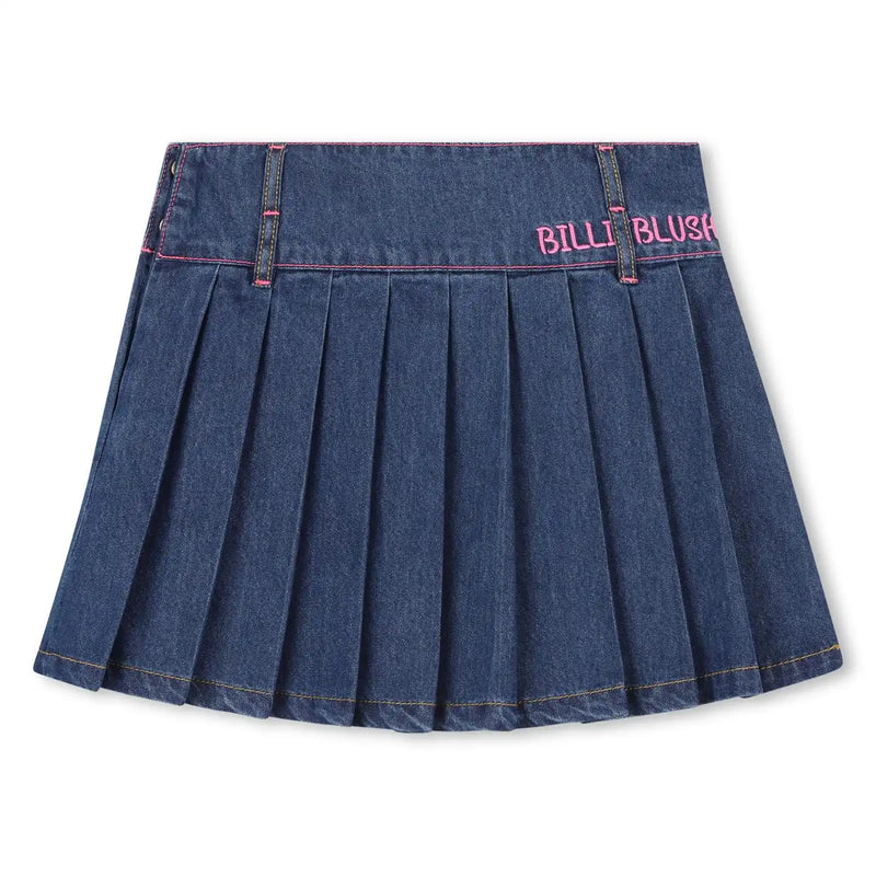 Back of the Billieblush blue denim skirt.