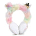 Billieblush ear muffs with colourful faux fur head strap.