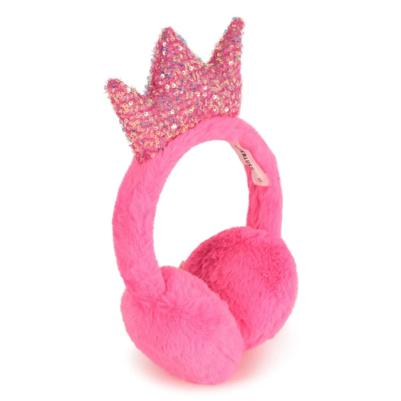 Side view of the Billieblush girl's ear muffs.