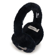 Side view of the Billieblush navy ear muffs.