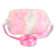 Back of the Billieblush faux fur handbag.