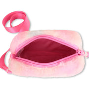 Billieblush pink bag with faux fur lining.
