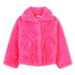 Billieblush pink faux fur coat - u20436.