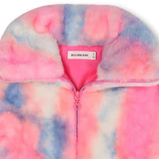 Closer look at the Billieblush faux fur jacket.
