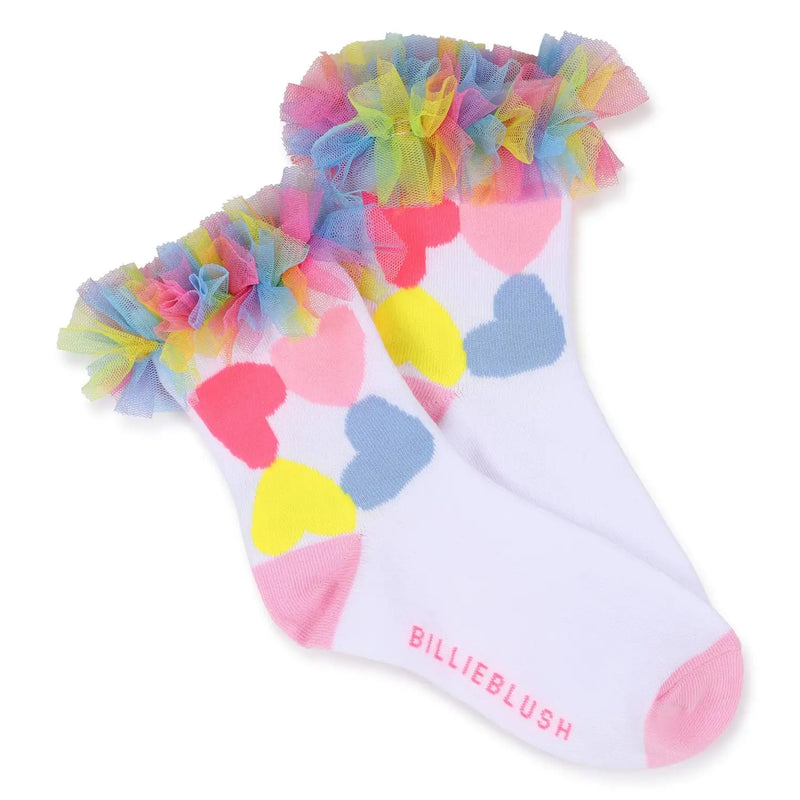Billieblush white frilled socks - u22024.