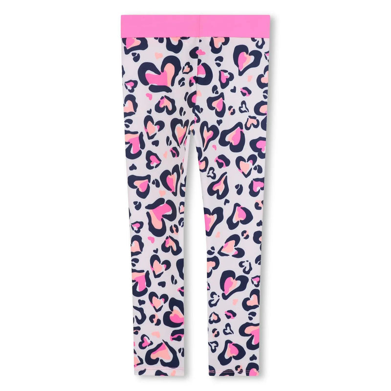 Back of the Billieblush heart print leggings.